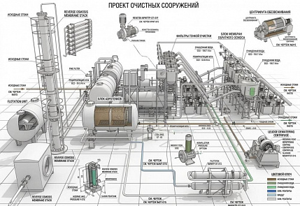 Проектирование очистных сооружений